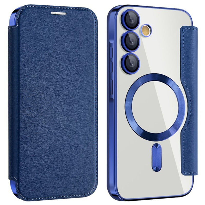 Husa Samsung Galaxy A35 5G Techsuit SmartMag Book Case, albastru