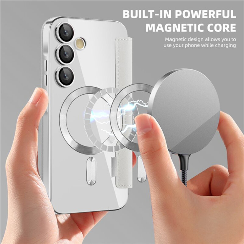 Husa Samsung Galaxy A35 5G Techsuit SmartMag Book Case, gri