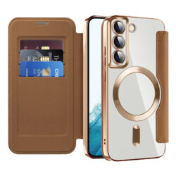 Husa Samsung Galaxy S22 5G Techsuit SmartMag Book Case, maro