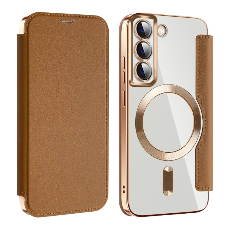 Husa Samsung Galaxy S22 5G Techsuit SmartMag Book Case, maro