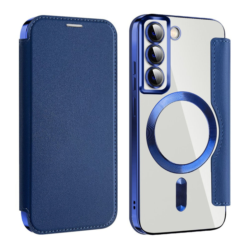 Husa Samsung Galaxy S22 5G Techsuit SmartMag Book Case, albastru