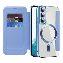 Husa Samsung Galaxy S22 5G Techsuit SmartMag Book Case, bleu