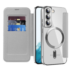 Husa Samsung Galaxy S22 5G Techsuit SmartMag Book Case, gri