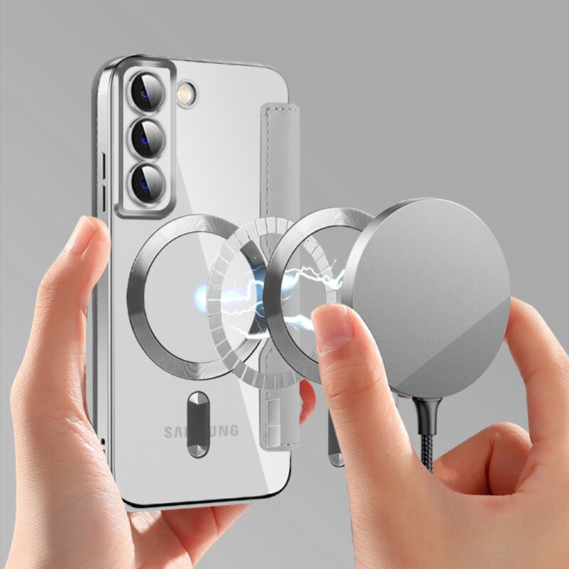 Husa Samsung Galaxy S22 5G Techsuit SmartMag Book Case, gri