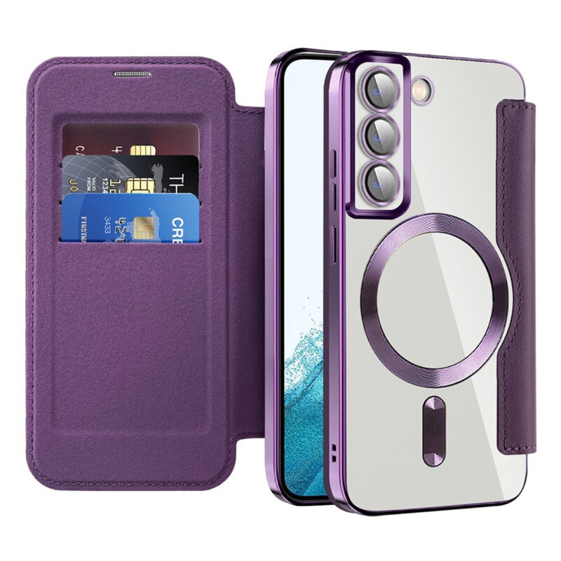 Husa Samsung Galaxy S22 5G Techsuit SmartMag Book Case, mov