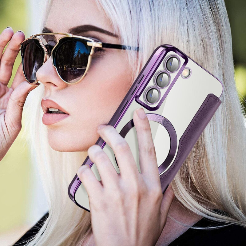 Husa Samsung Galaxy S22 5G Techsuit SmartMag Book Case, mov