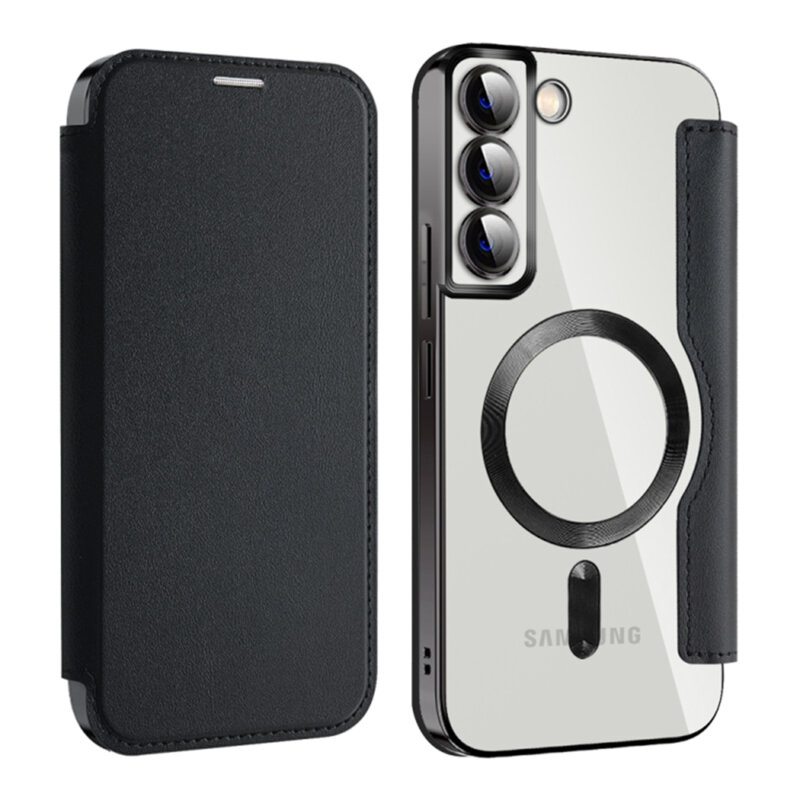 Husa Samsung Galaxy S22 Plus 5G Techsuit SmartMag Book Case, negru