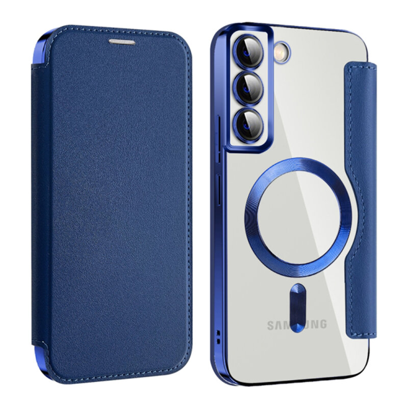 Husa Samsung Galaxy S22 Plus 5G Techsuit SmartMag Book Case, albastru