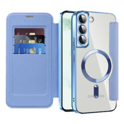 Husa Samsung Galaxy S22 Plus 5G Techsuit SmartMag Book Case, bleu