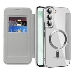 Husa Samsung Galaxy S22 Plus 5G Techsuit SmartMag Book Case, gri