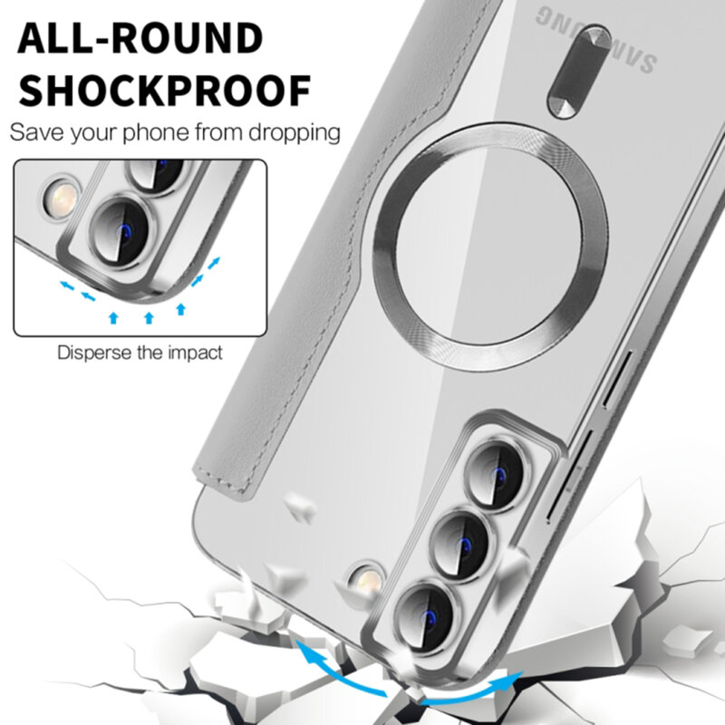 Husa Samsung Galaxy S22 Plus 5G Techsuit SmartMag Book Case, gri