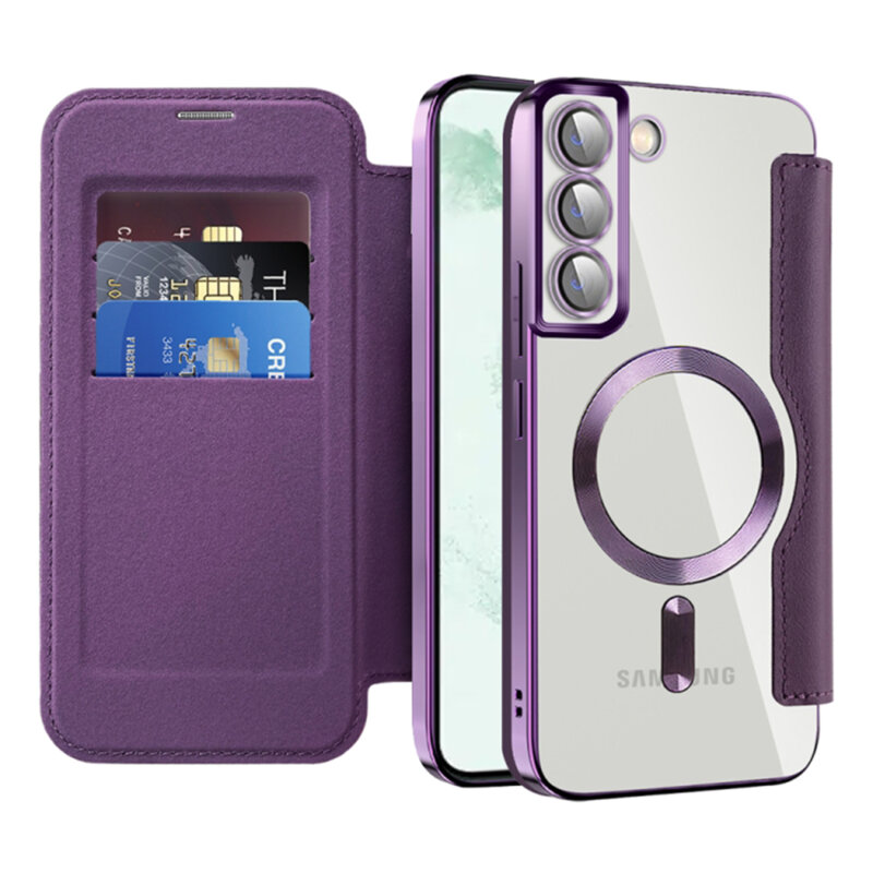 Husa Samsung Galaxy S22 Plus 5G Techsuit SmartMag Book Case, mov