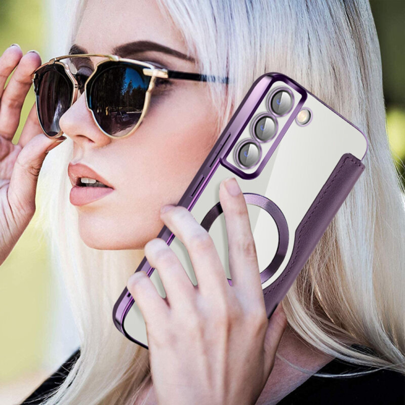 Husa Samsung Galaxy S22 Plus 5G Techsuit SmartMag Book Case, mov