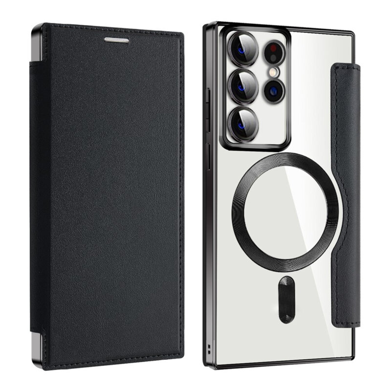 Husa Samsung Galaxy S22 Ultra 5G Techsuit SmartMag Book Case, negru