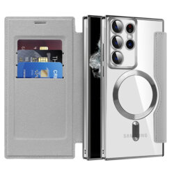 Husa Samsung Galaxy S22 Ultra 5G Techsuit SmartMag Book Case, gri