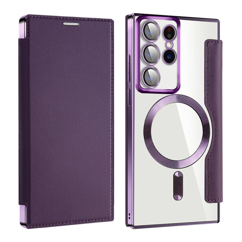Husa Samsung Galaxy S22 Ultra 5G Techsuit SmartMag Book Case, mov