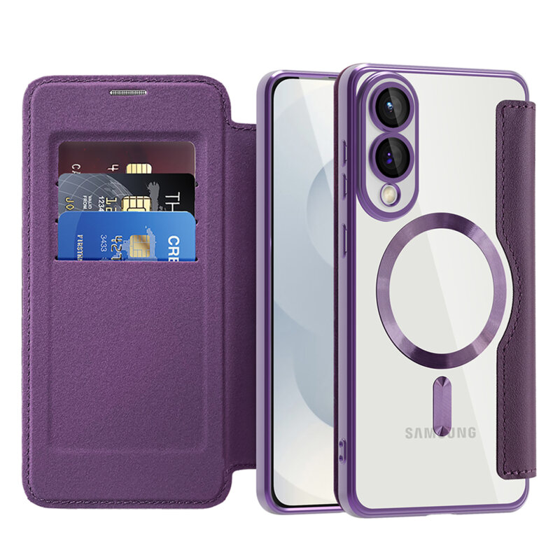 Husa Samsung Galaxy S25 Edge Techsuit SmartMag Book Case, mov