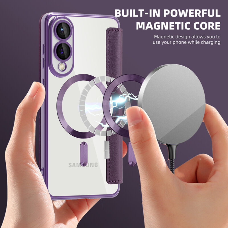 Husa Samsung Galaxy S25 Edge Techsuit SmartMag Book Case, mov