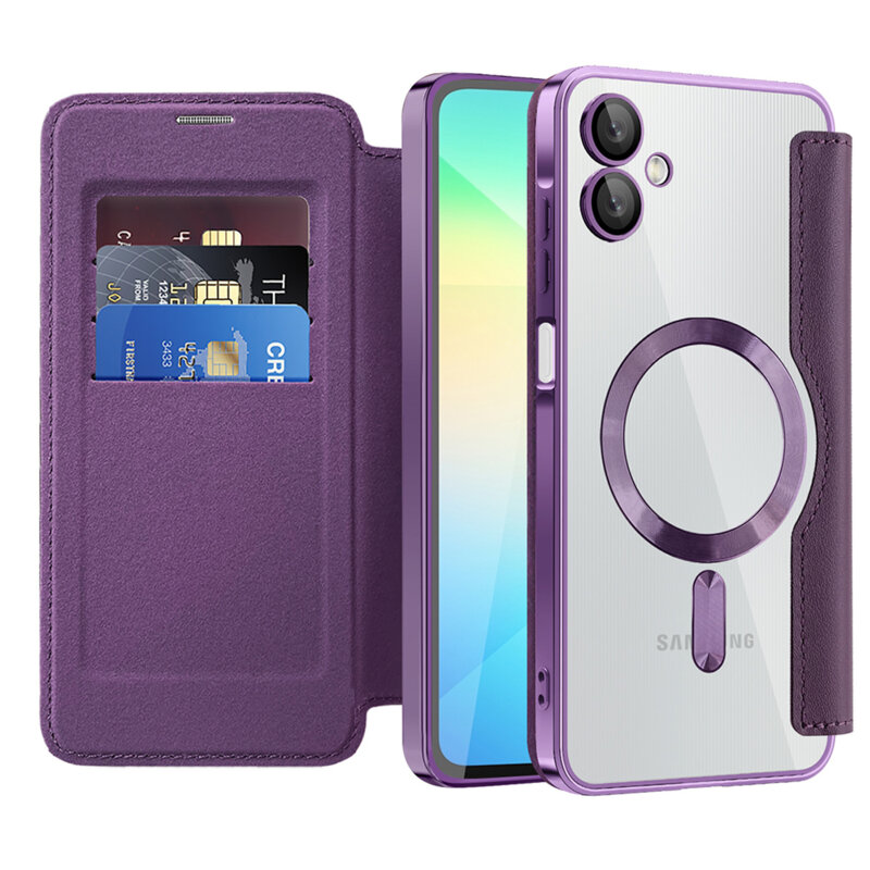 Husa Samsung Galaxy A06 Techsuit SmartMag Book Case, mov