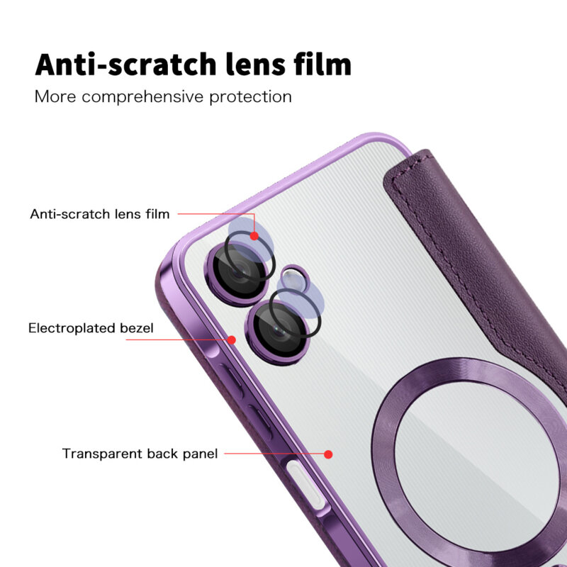 Husa Samsung Galaxy A06 Techsuit SmartMag Book Case, mov