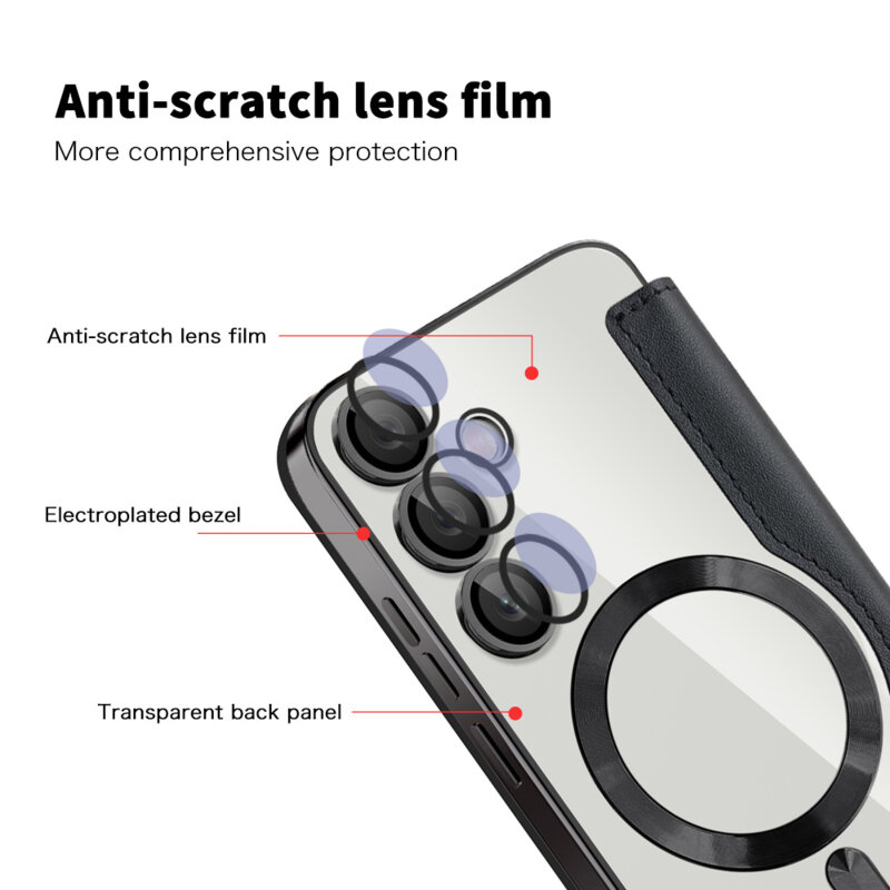 Husa Samsung Galaxy S24 Plus Techsuit SmartMag Book Case, negru