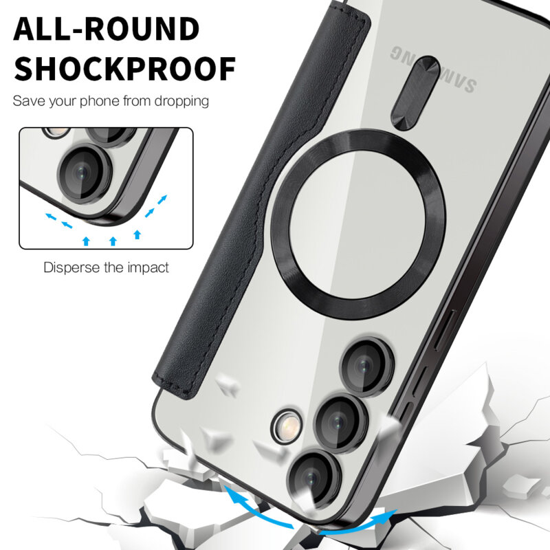 Husa Samsung Galaxy S24 Plus Techsuit SmartMag Book Case, negru