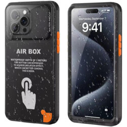 Husa impermeabila iPhone 13 ShellBox AirBox Waterproof IP68, negru