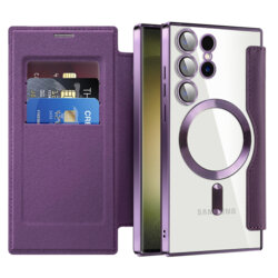 Husa Samsung Galaxy S23 Ultra Techsuit SmartMag Book Case, mov