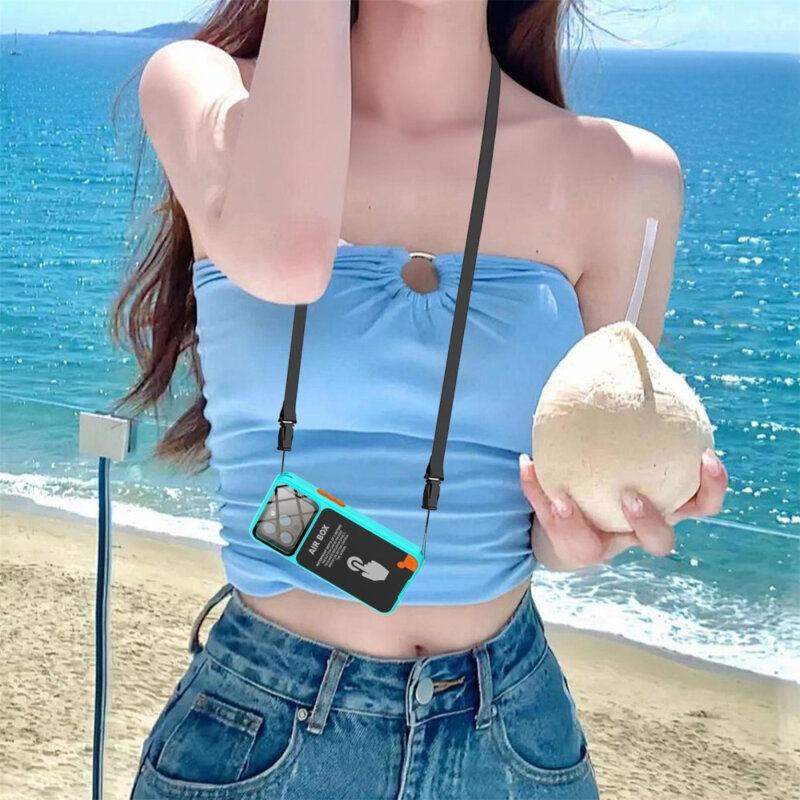 Husa impermeabila iPhone 15 Pro Max ShellBox AirBox Waterproof IP68, albastru