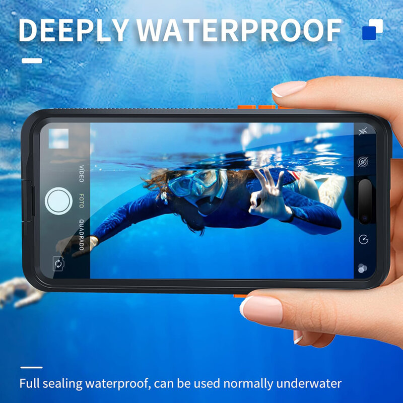 Husa impermeabila iPhone 16 Plus ShellBox AirBox Waterproof IP68, negru