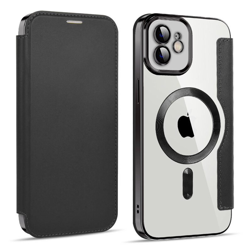 Husa iPhone 11 Techsuit SmartMag Book Case, negru