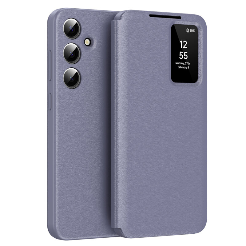 Husa tip carte Samsung Galaxy A56 5G SmartView Series, mov
