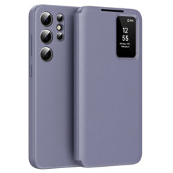 Husa tip carte Samsung Galaxy S25 Ultra SmartView Series, mov