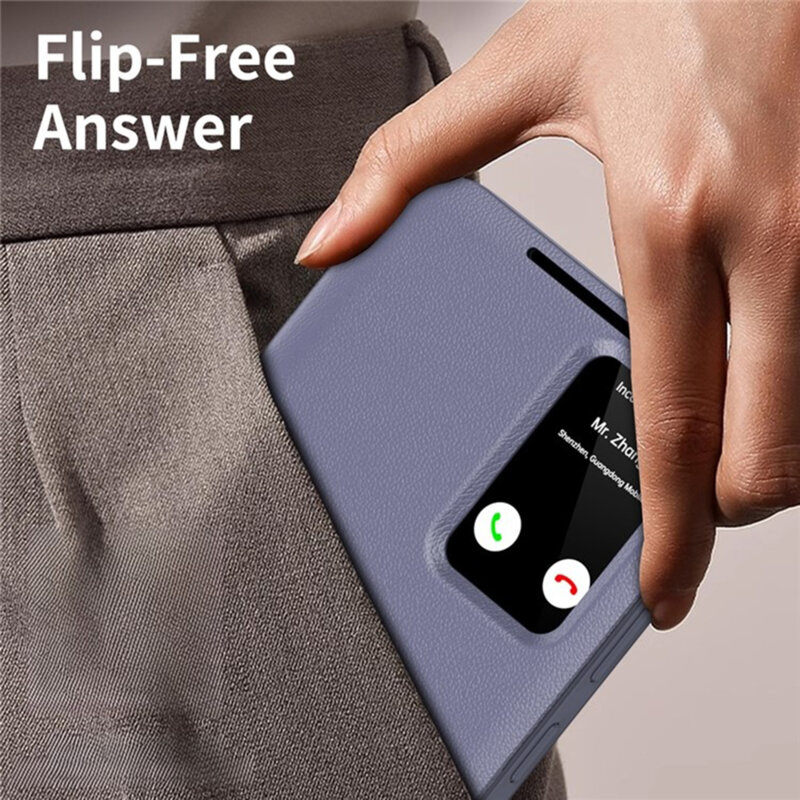 Husa tip carte Samsung Galaxy S25 Ultra SmartView Series, mov