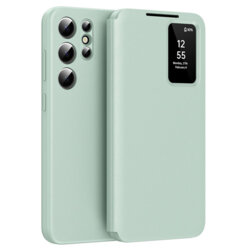 Husa tip carte Samsung Galaxy S25 Ultra SmartView Series, verde