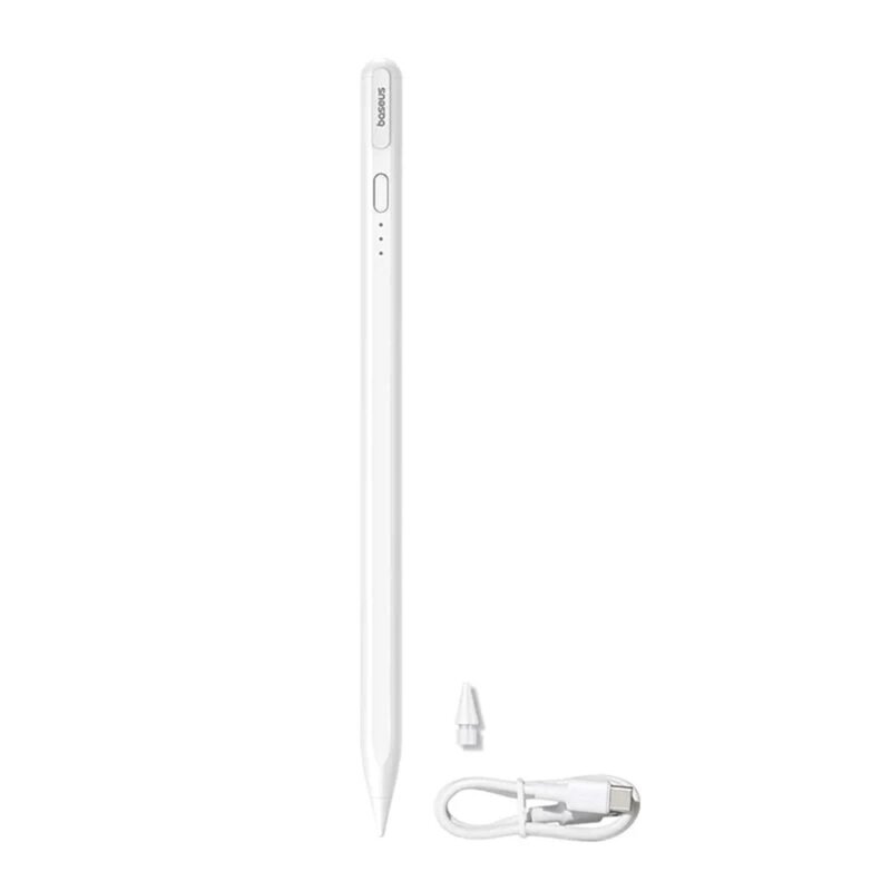 Stylus pen iPad, Palm Rejection, Baseus, P80080805213-00, alb