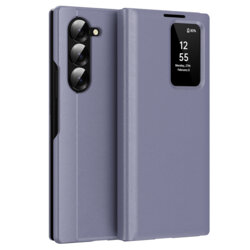 Husa tip carte Samsung Galaxy Z Fold6 SmartView Series, mov