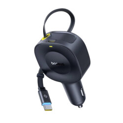 Incarcator auto + cablu, 2x Type-C 30W Baseus, C0206400