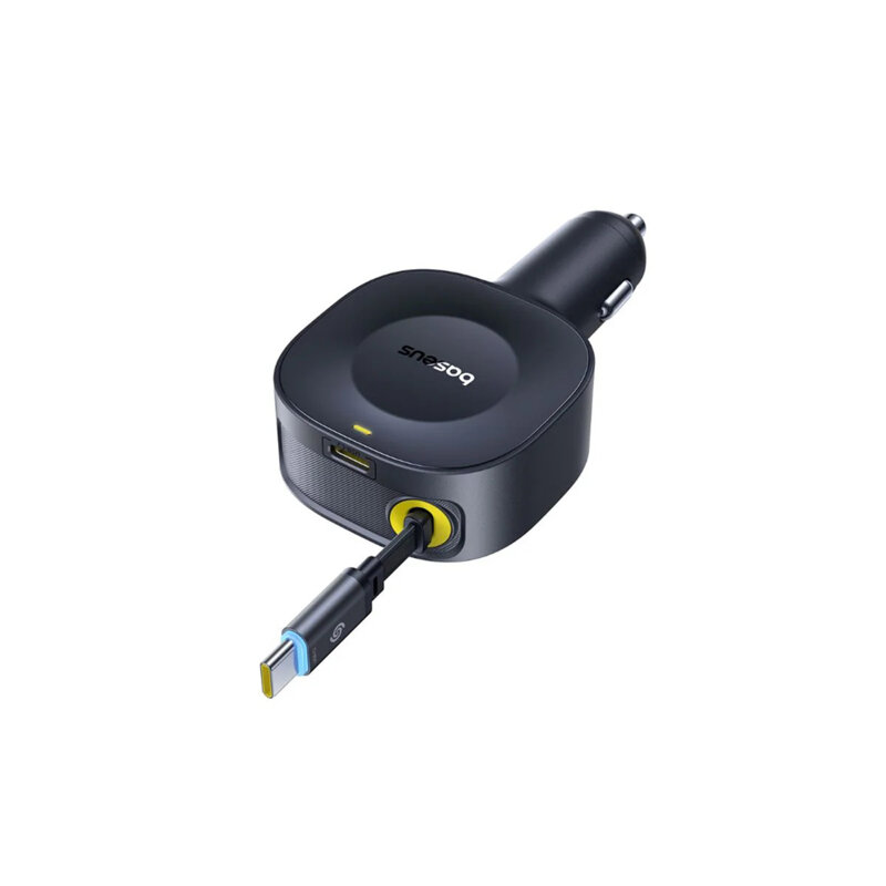 Incarcator auto + cablu, 2x Type-C 30W Baseus, C0206400