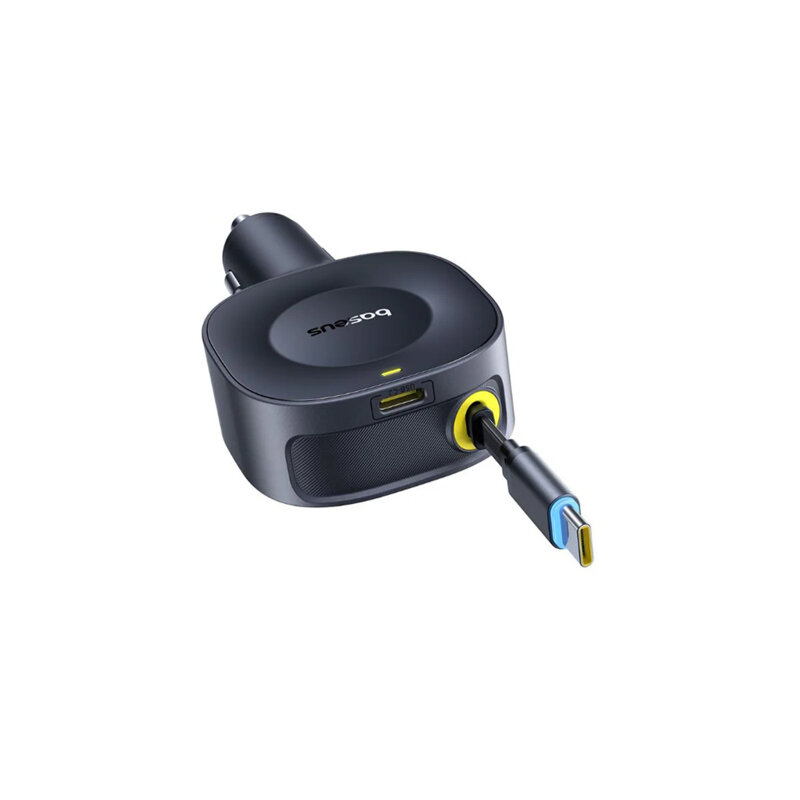 Incarcator auto + cablu, 2x Type-C 30W Baseus, C0206400