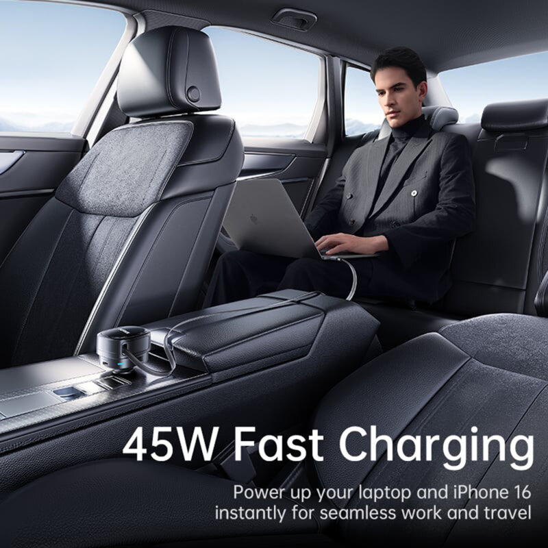 Incarcator auto + cablu 60W Baseus, C00035902121-00