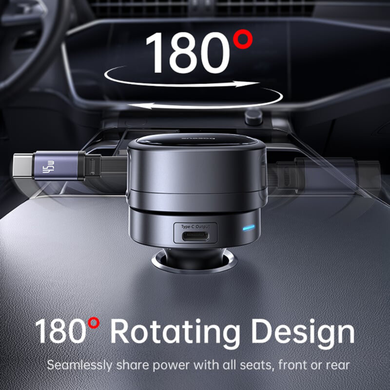 Incarcator auto + cablu 60W Baseus, C00035902121-00