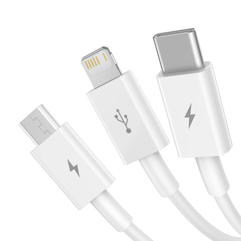 Cablu tip C, iPhone, Micro-USB, Baseus, 1m, P10320105221-00