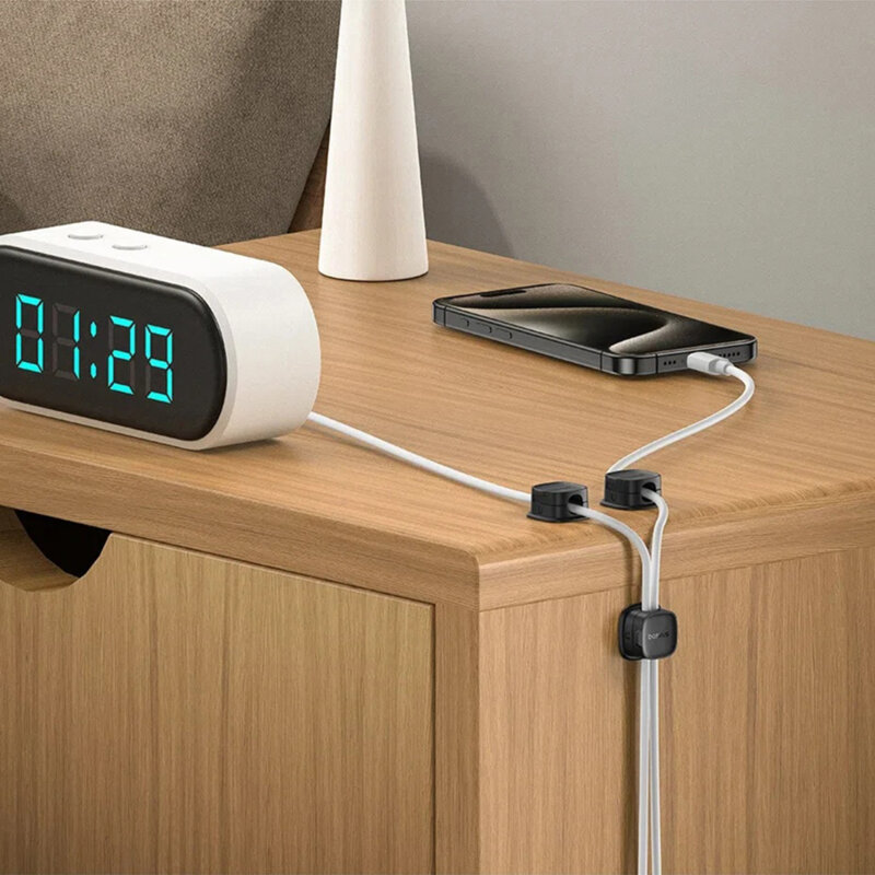 Organizator cabluri 3 bucati, Baseus, negru, B01331106111-00