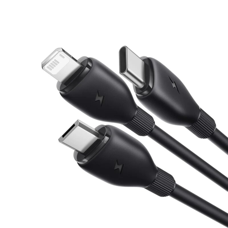 Cablu USB Fast Charge 3in1 Baseus, 3.5A, 1.3m, P10376303121-00