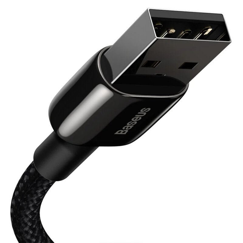 Cablu de date USB la Lightning 20W, 1m, Baseus, negru, CALWJ-A01