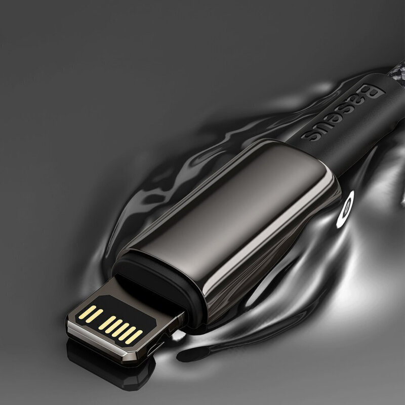 Cablu de date Type-C la Lightning 20W, 2m, Baseus, negru, CATLWJ-A01