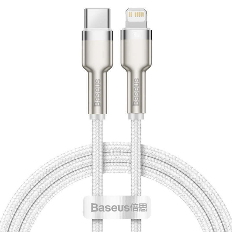 Cablu date Type-C la Lightning Baseus, 20W, 1m, CATLJK-A02, alb
