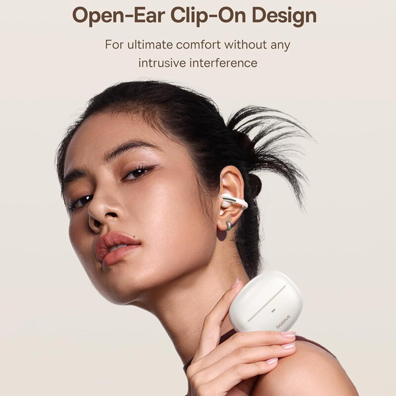 Casti open-ear, Waterproof IP57 Baseus, alb, A00083501226-00