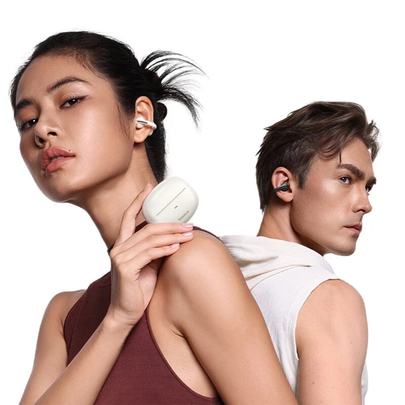 Casti open-ear, Waterproof IP57 Baseus, alb, A00083501226-00